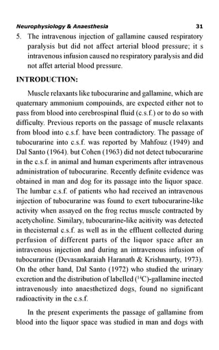 Gallamine Injection Anaesthesia online edition 2013 | PDF