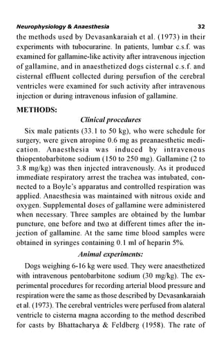 Gallamine Injection Anaesthesia online edition 2013 | PDF