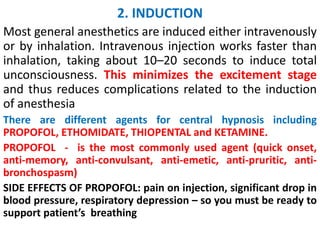 anaesthesia PPT (1).pdf, analgesics, injection | PDF