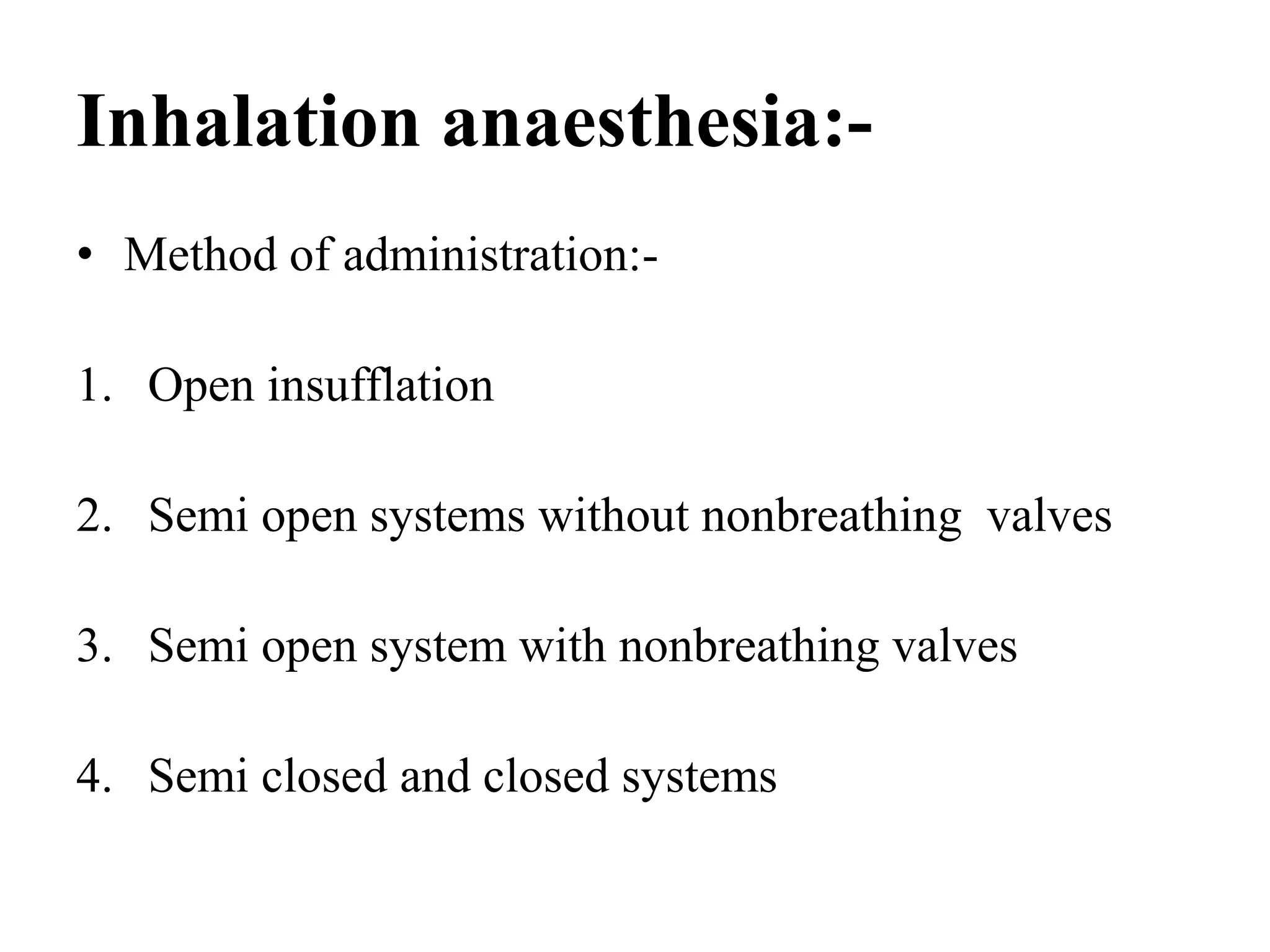 Anaesthetic techniques