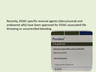anaeth. consideration DOAC. and anticoagulant drugspdf | PDF