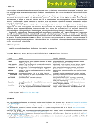 An Agenda For Sustainability Transitions Research State Of The Art And ...
