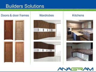 Builders Solutions
Doors & door frames   Wardrobes   Kitchens
 
