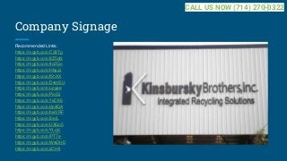 Company Signage
Recommended Links:
https://mgyb.co/s/C39Tg
https://mgyb.co/s/8Z5qN
https://mgyb.co/s/4c2Go
https://mgyb.co...