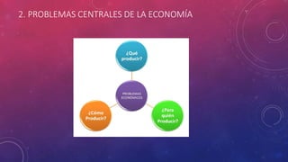 2. PROBLEMAS CENTRALES DE LA ECONOMÍA
 