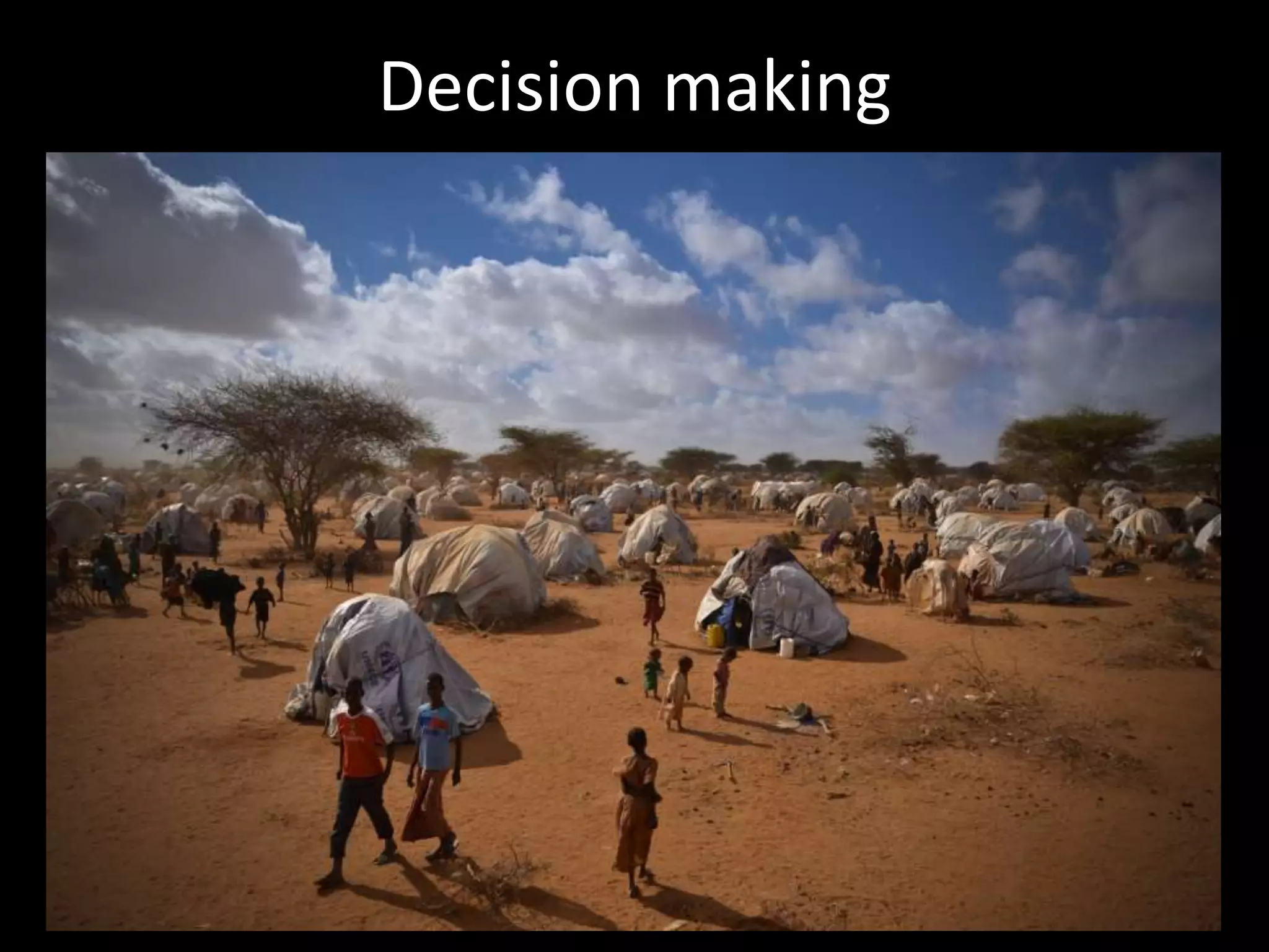 Decision making

 