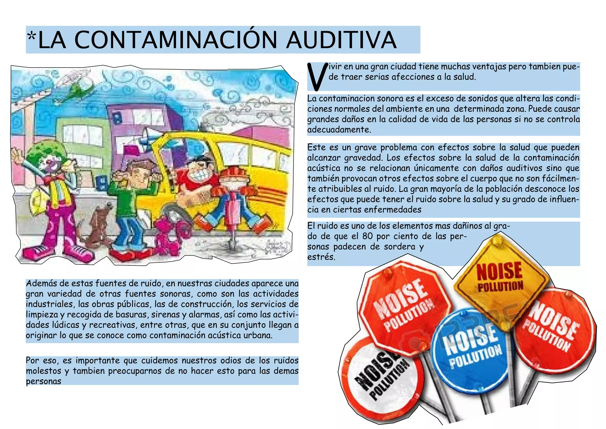 La Contaminación Auditiva | PDF