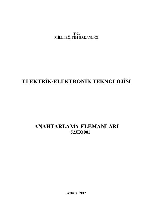 Anahtarlama Elemanlari