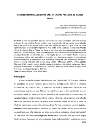 Anais 2014 Coloquio Cognição Linguagem