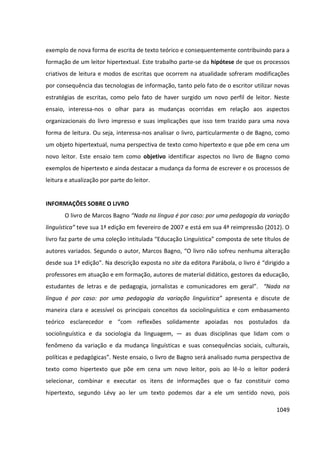 Anais 2014 Coloquio Cognição Linguagem