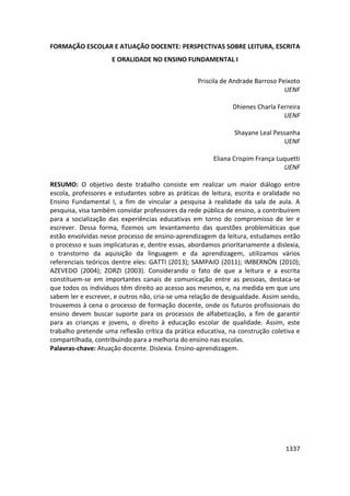 Anais 2014 Coloquio Cognição Linguagem