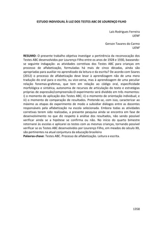 Anais 2014 Coloquio Cognição Linguagem