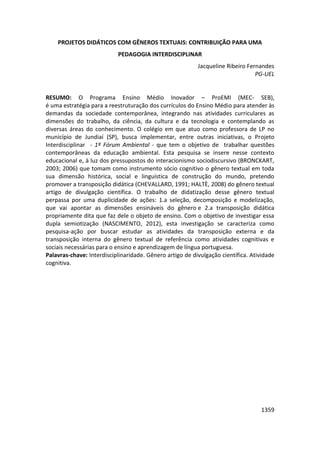 Anais 2014 Coloquio Cognição Linguagem