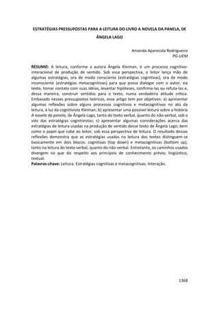 Anais 2014 Coloquio Cognição Linguagem