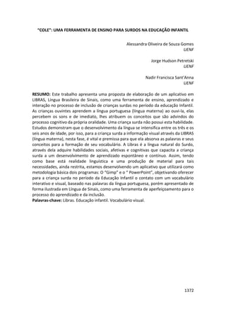 Anais 2014 Coloquio Cognição Linguagem