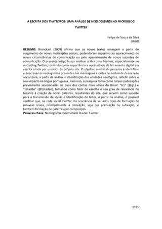 Anais 2014 Coloquio Cognição Linguagem