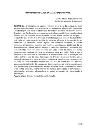 Anais 2014 Coloquio Cognição Linguagem