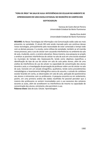 Anais 2014 Coloquio Cognição Linguagem