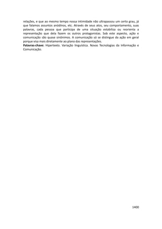 Anais 2014 Coloquio Cognição Linguagem