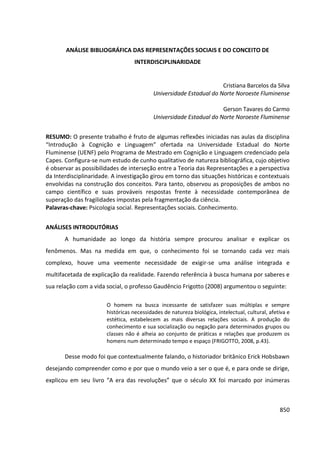 Anais 2014 Coloquio Cognição Linguagem