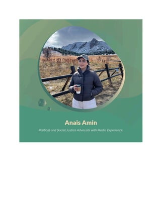 Anais Amin Career and Lifestyle Image Series