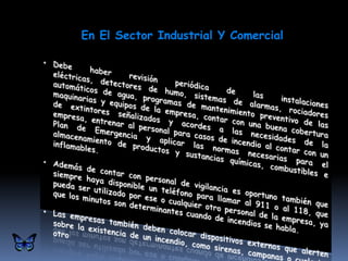 En El Sector Industrial Y Comercial
 