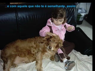 …e com aquele que não te é semelhante, assim…
 