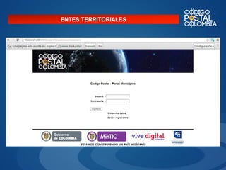 ENTES TERRITORIALES

 