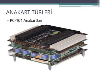 ANAKART TÜRLERİ
• PC-104 Anakartları
 