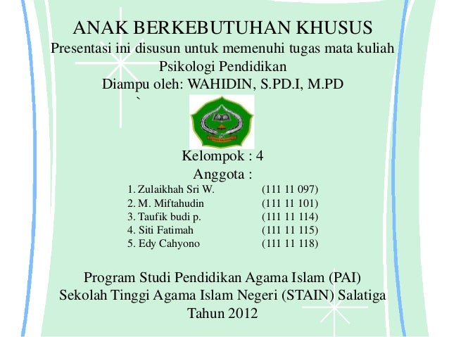 Anak berkebutuhan khusus