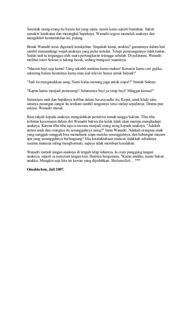 Anak Semata Wayang Whani Darmawan