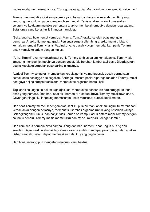 Anak Sulung Yang Mampu Memuaskan Nafsu Birahiku