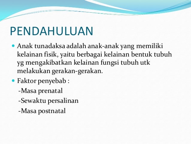 Modul 7 Pendidikan Anak Tunadaksa Dan Tunalaras