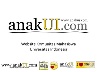 Website Komunitas Mahasiswa Universitas Indonesia 