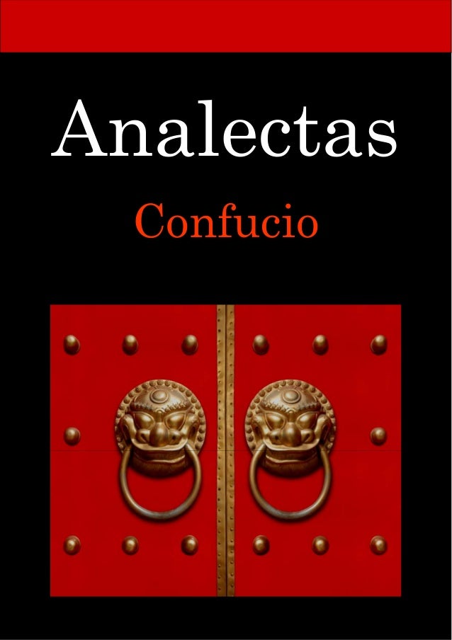CONFUCIO ANALECTAS PDF