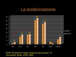 ISTAT, Gli stranieri in Italia, analisi dei dati censuari. 14
Censimento, Roma, ISTAT, 2005
 
