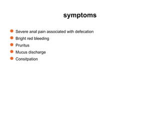 analfissure complete introduction, complications, treatment and ...