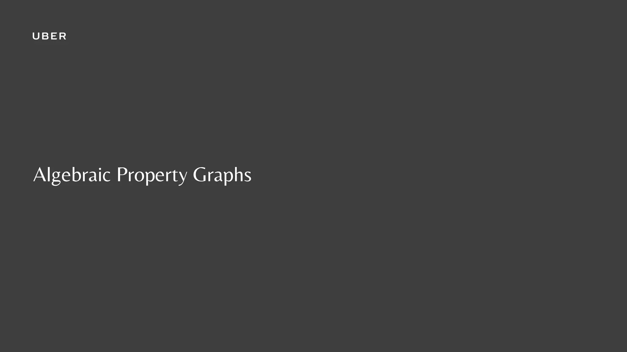 Algebraic Property Graphs
 
