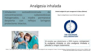Analgesia obstetrica GUARDIA. ginecologia | PPTX