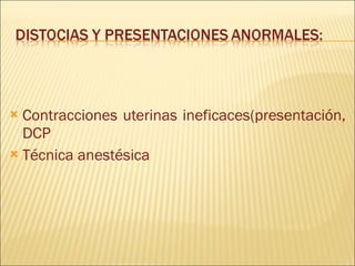 Analgesia Y Anestesia ObstéTrica | PPT