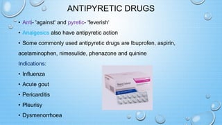 Analgesic & antipyretic drugs | PPTX