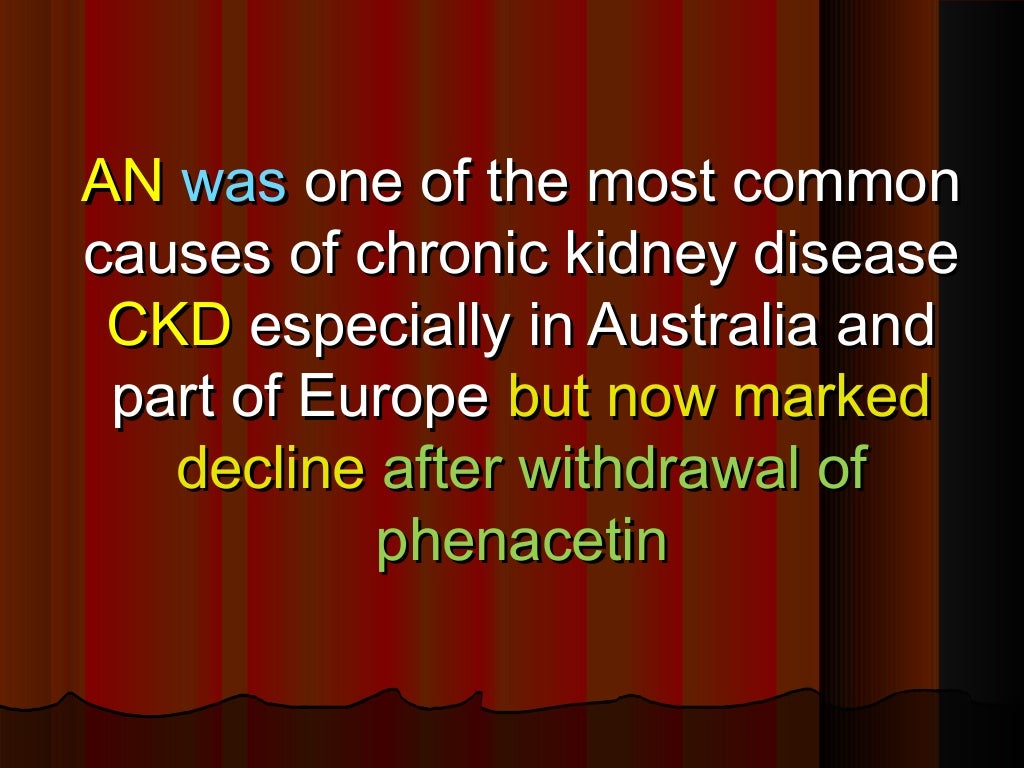 Analgesic nephropathy