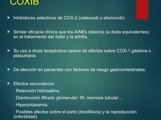 Coxib analgesicos-y-antiinflamatorios y sus componentes | PPT