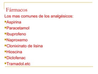 Analgesicos ppt | PPT