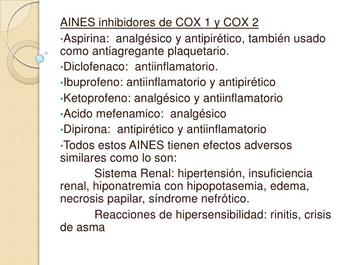 Analgesico y efectos adversos Analgesico y efectos adversos