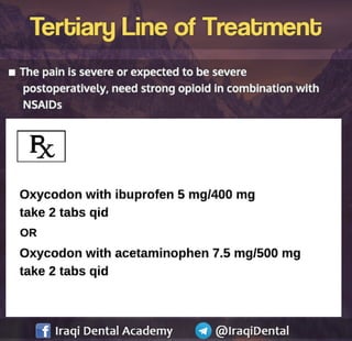 Analgesics used in Dental Practice