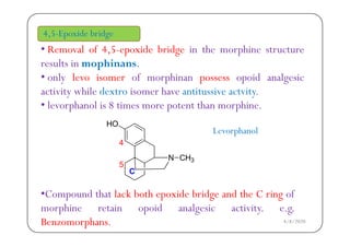 Narcotic Analgesics-Medicinal Chemistry | PDF