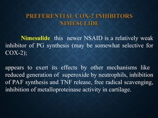Weak Nsaids Analgesics and Anti-inflammatory agents.ppt