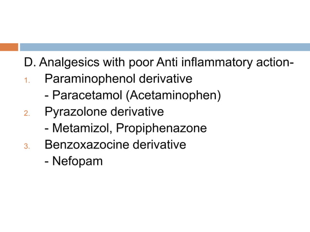 Analgesics and anti inflammatory drugs | PPTX | Pharmaceutical Drugs ...