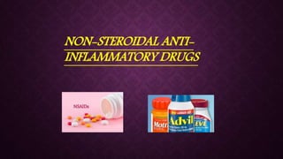 NON-STEROIDAL ANTI-
INFLAMMATORY DRUGS
 